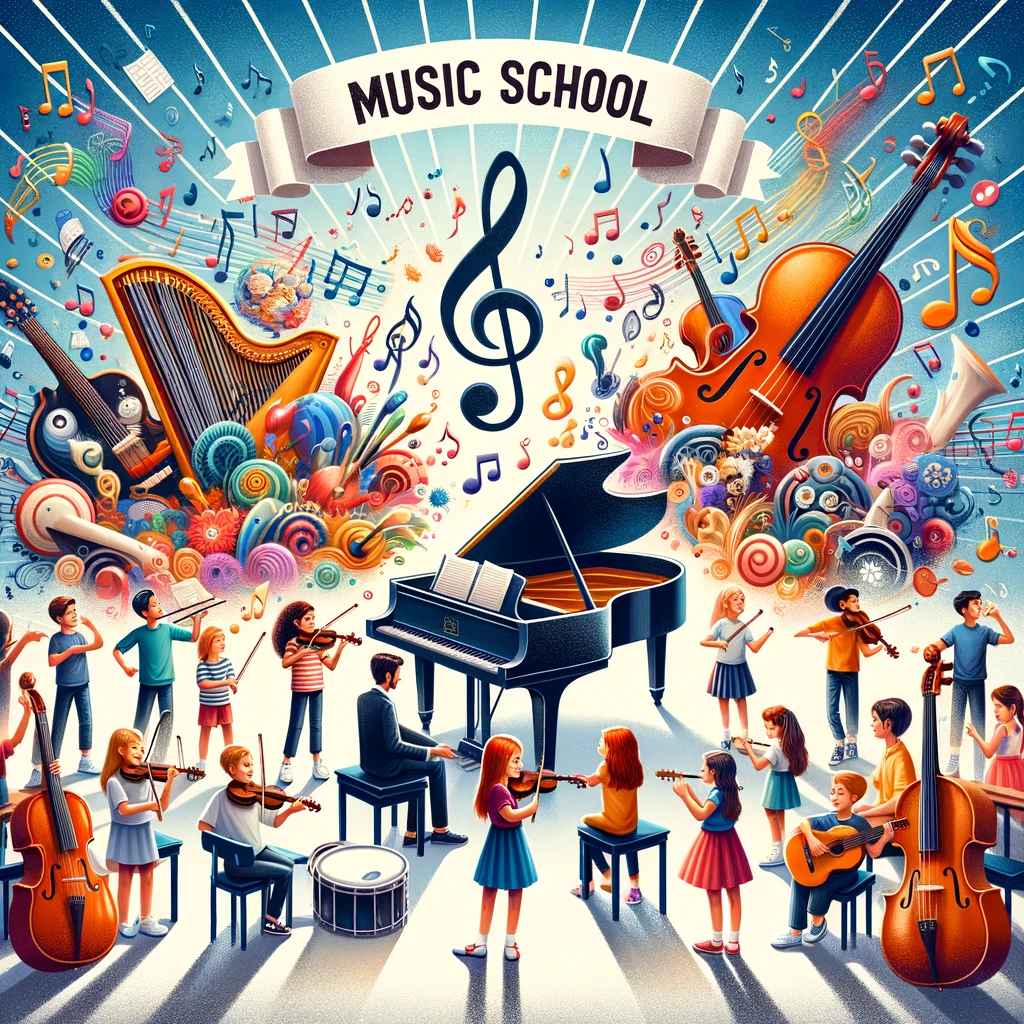 Discover the world of music with our music school: harmony of sound and perfection